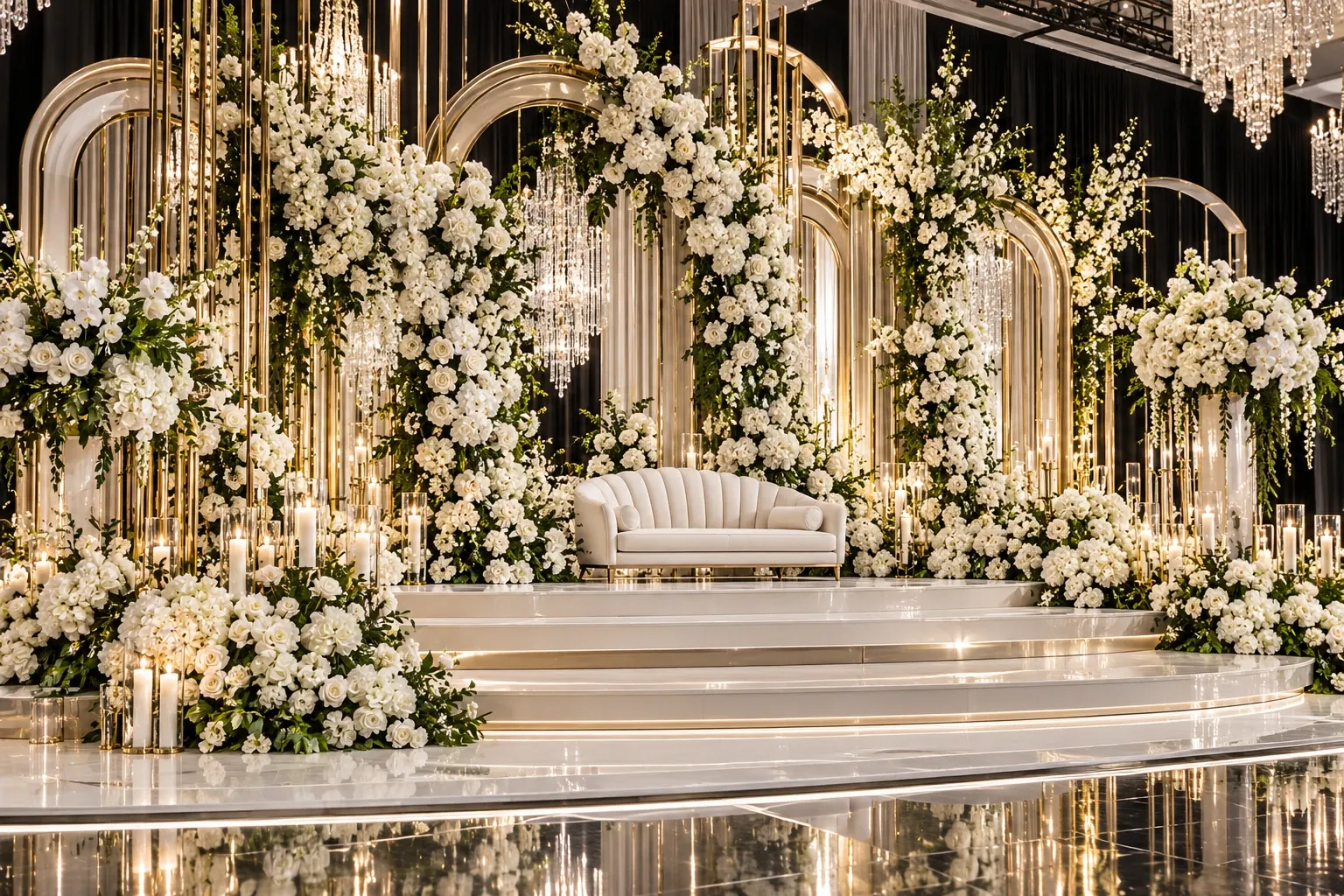 A considered stage backdrop