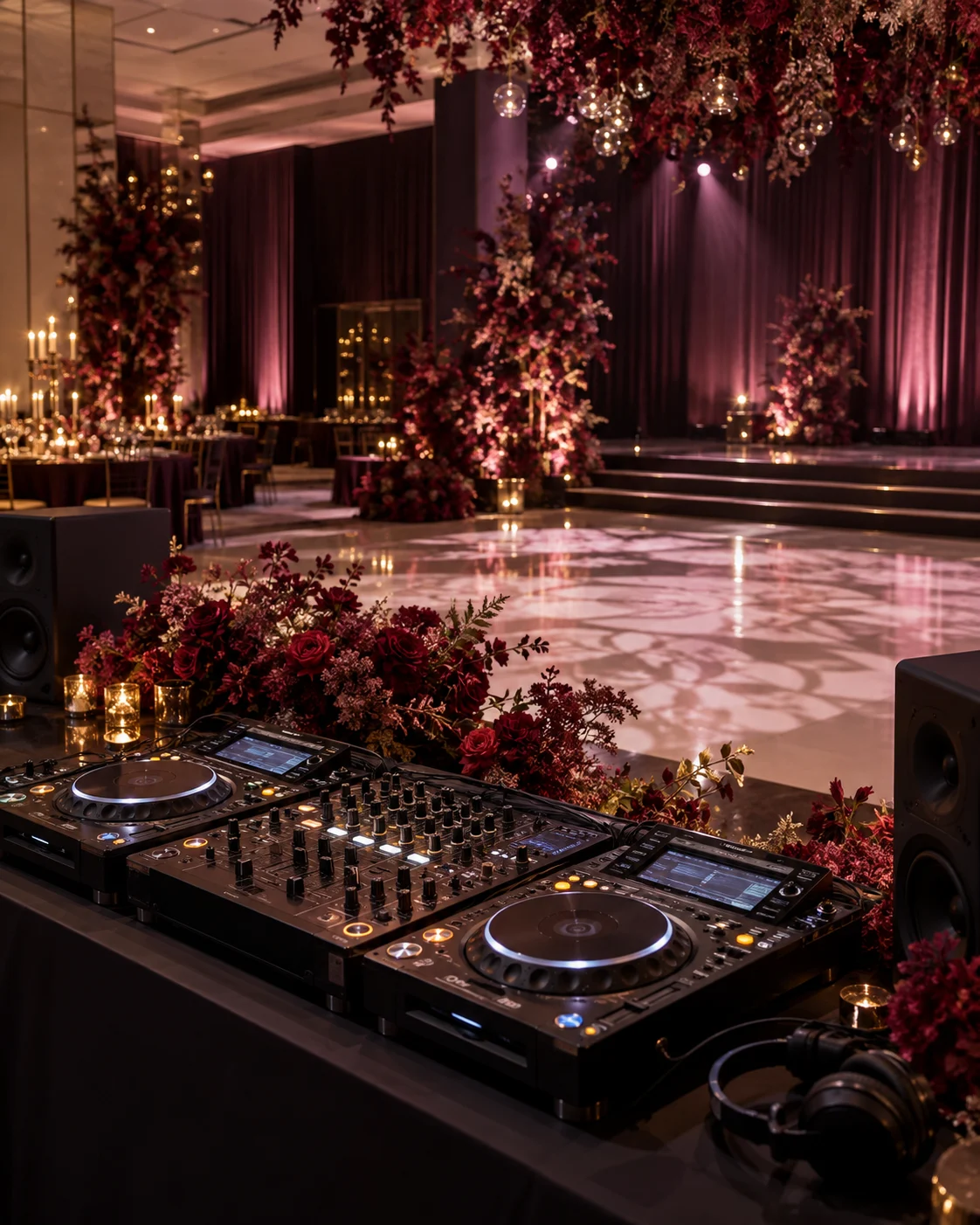 DJ & Live Music — illustrative event design