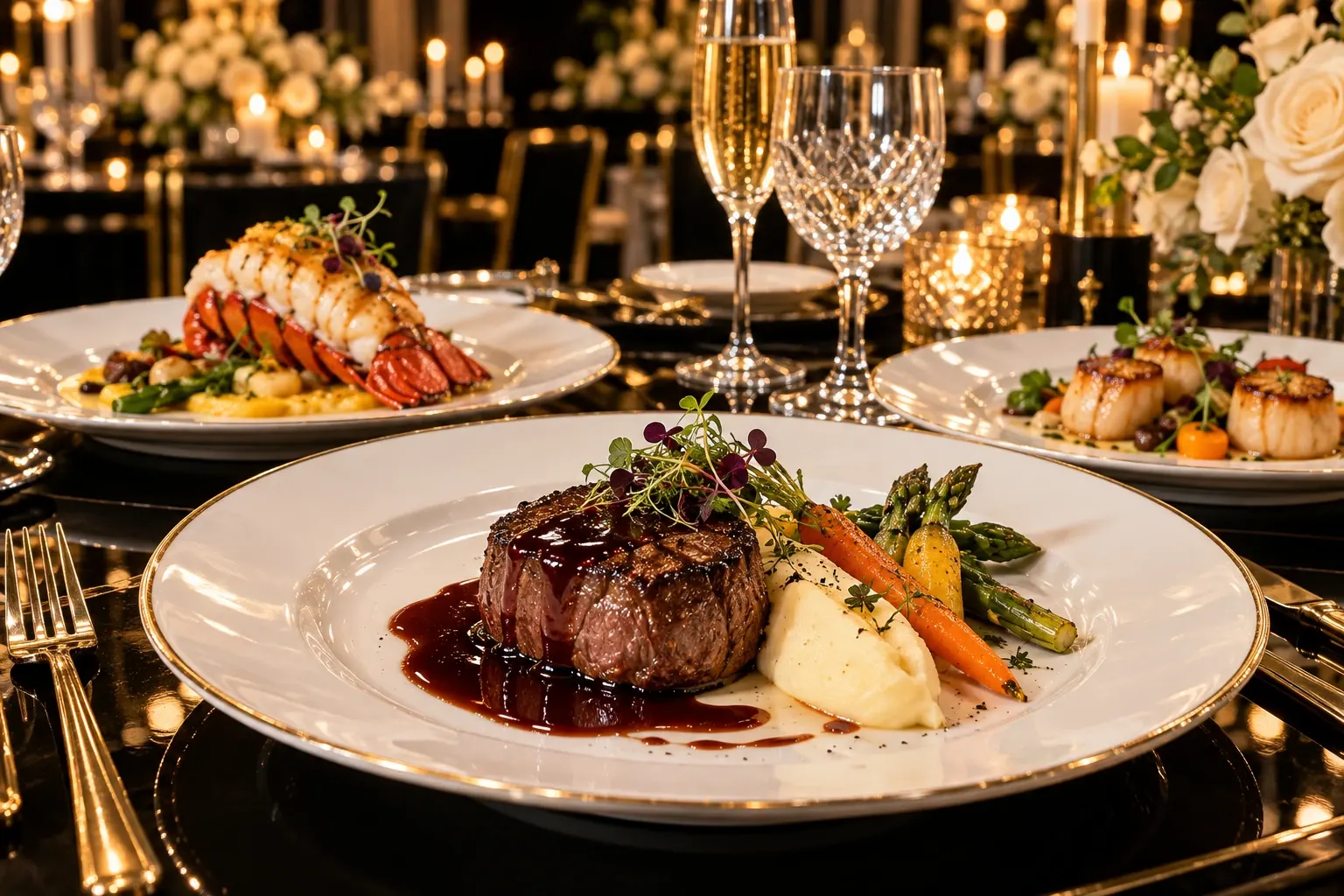 Full-Service Catering — illustrative event design