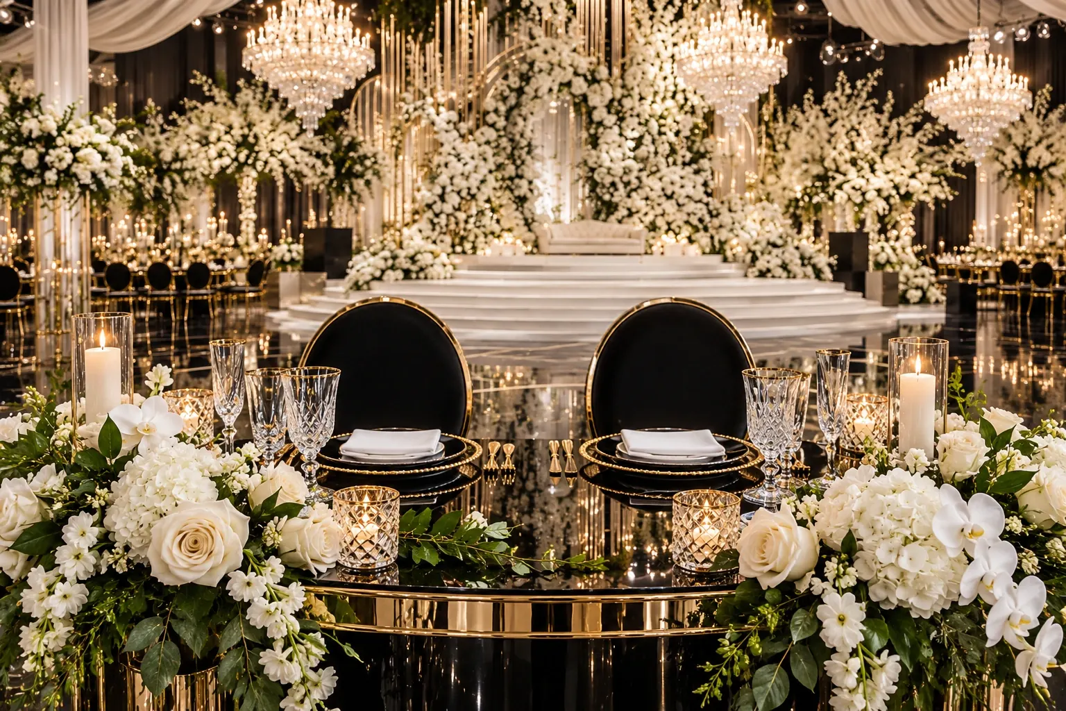 An intimate anniversary dinner