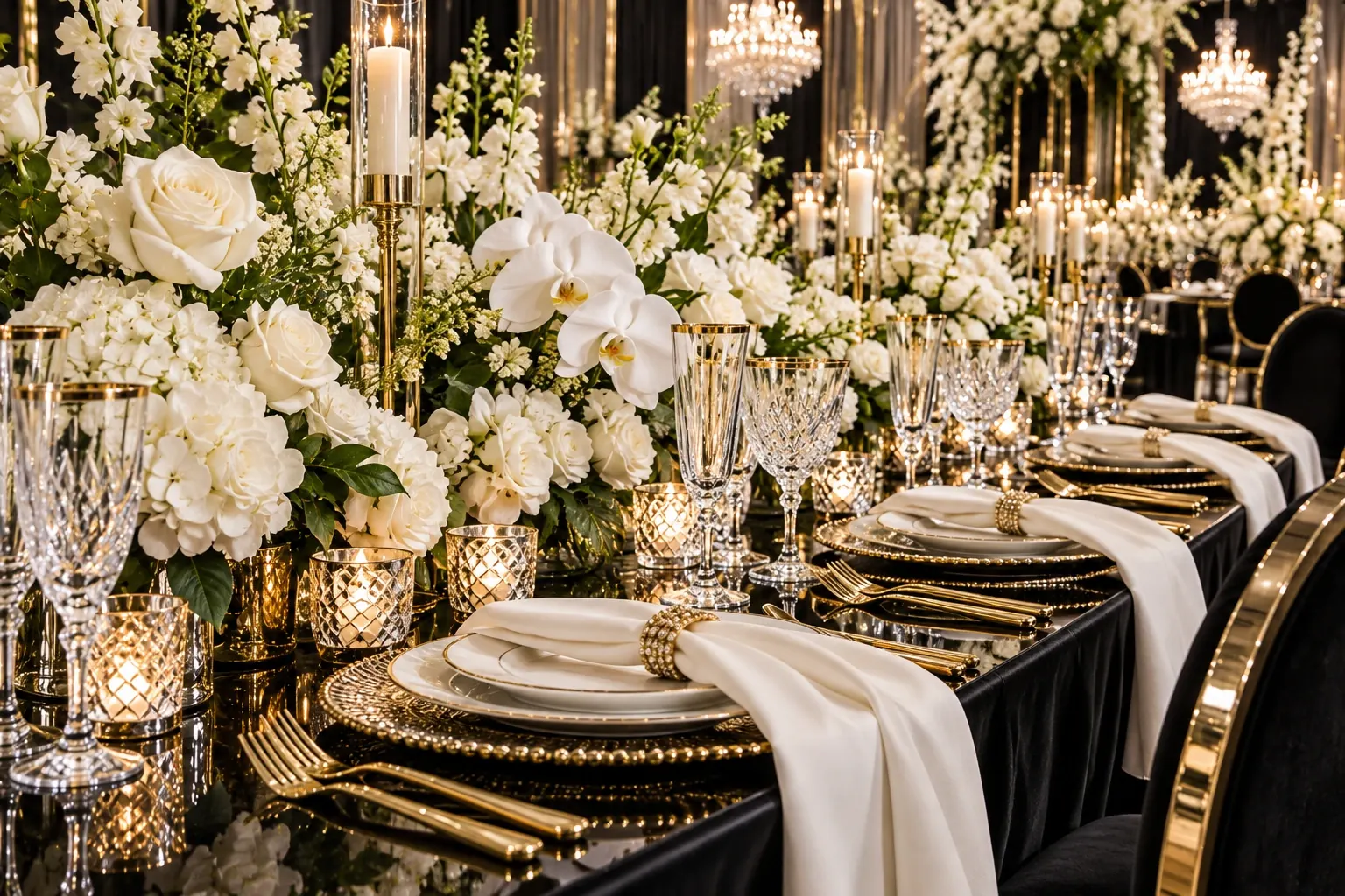 Linens and place settings